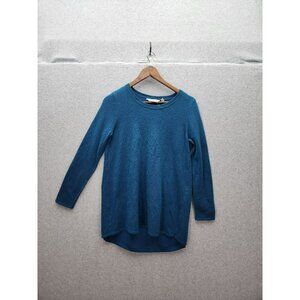 Soft Surroundings Womens Blue Wool & Alpaca Sweater Size S